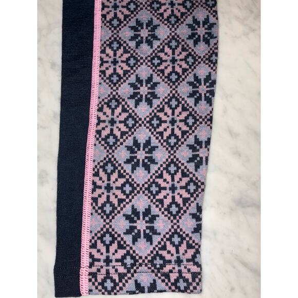 Kari Traa Leggings XL Rise High Waist Roy New Pink Blue Base Layer Knit - Picture 7 of 9